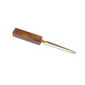 Blank Marble Letter Opener (Swirl Amber Onyx Brown)